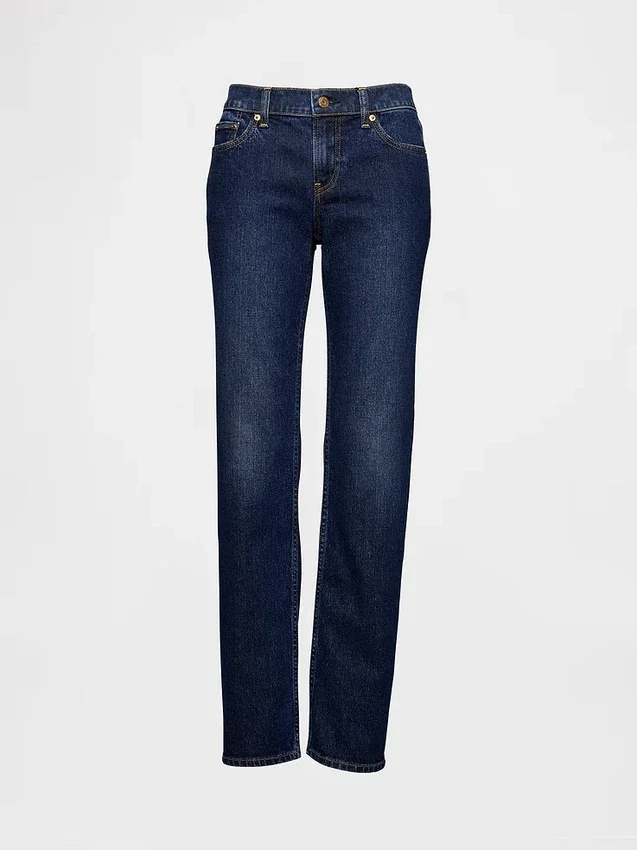 Slim straight-Jeans med lav midje i 90-tallsstil