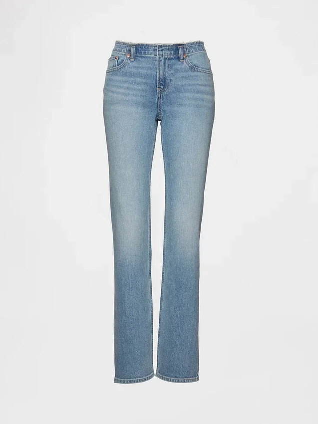 Slim straight-Jeans med lav midje i 90-tallsstil