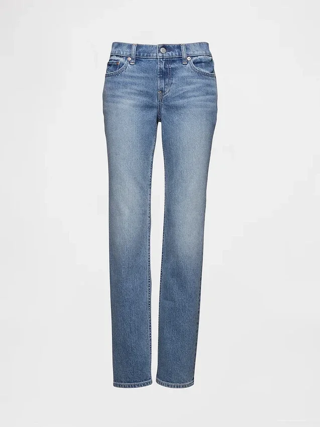Slim straight-Jeans med lav midje i 90-tallsstil