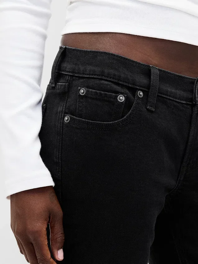 Slim straight-Jeans med lav midje i 90-tallsstil