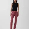 Slim straight-Jeans med lav midje og snøring i 90-tallsstil