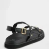 Slingback-sandaler med nitter for barn