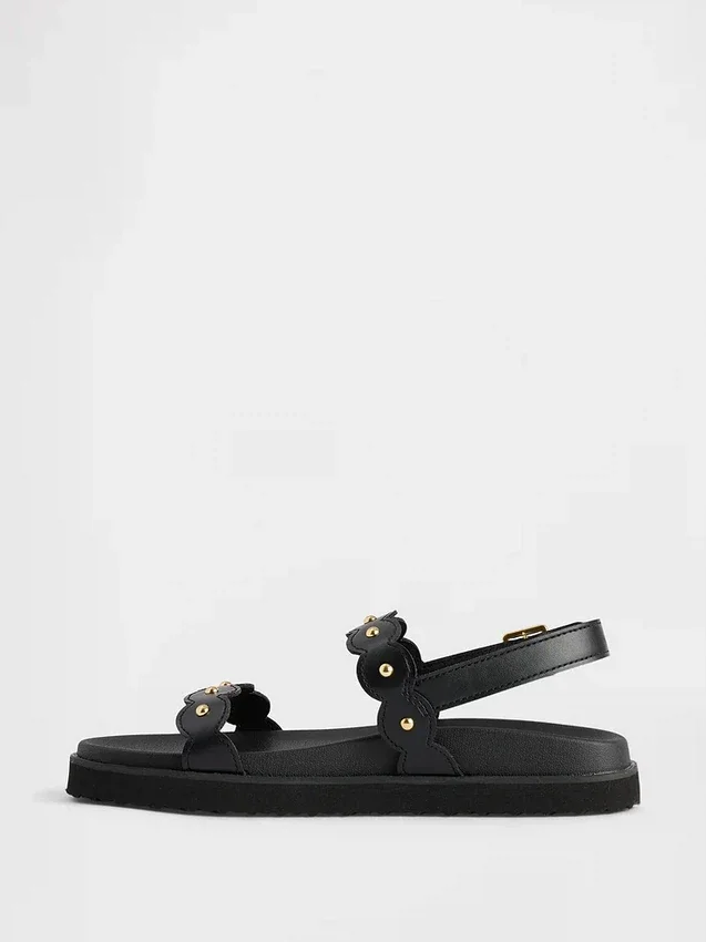 Slingback-sandaler med nitter for barn