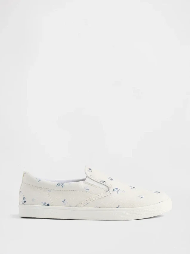 Slip-on-joggesko med blomstermønster for barn