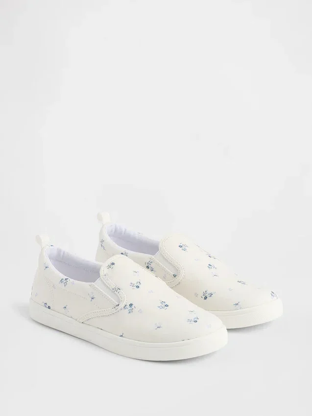Slip-on-joggesko med blomstermønster for barn