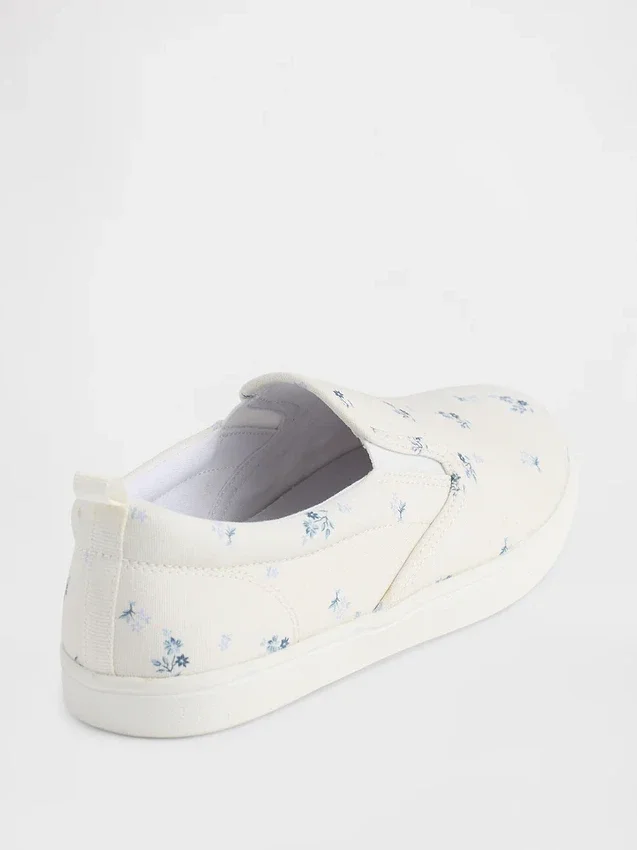 Slip-on-joggesko med blomstermønster for barn