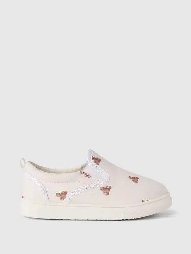 Slip-on-joggesko med Brannan Bear-mønster for Baby og Småbarn