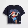 Småbarns T-skjorte med Super Mario-motiv i oversized-modell