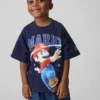 Småbarns T-skjorte med Super Mario-motiv i oversized-modell