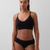 Sømløs bralette med dyp utringning