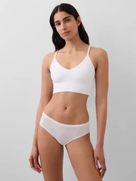 Sømløs bralette med dyp utringning