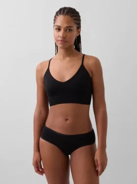 Sømløs bralette med dyp utringning
