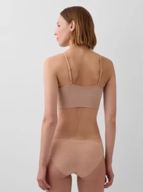 Sømløs bralette med dyp utringning