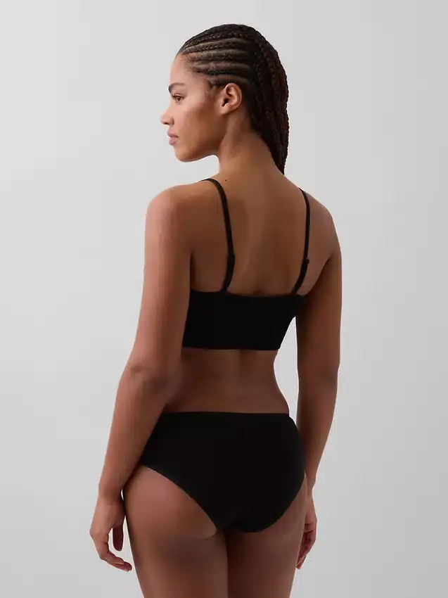 Sømløs bralette med dyp utringning