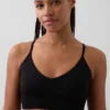 Sømløs bralette med dyp utringning