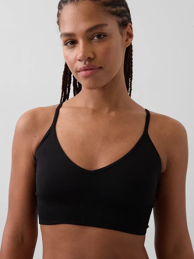 Sømløs bralette med dyp utringning