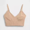 Sømløs bralette med dyp utringning