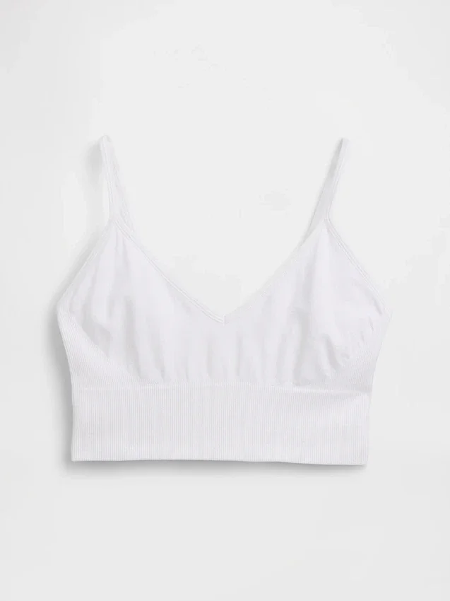 Sømløs bralette med dyp utringning