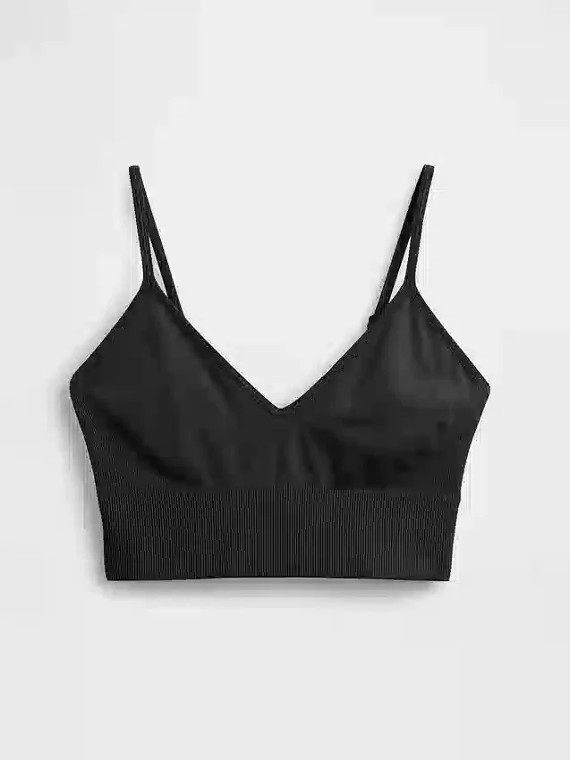 Sømløs bralette med dyp utringning