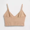 Sømløs bralette med dyp utringning