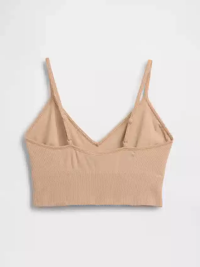 Sømløs bralette med dyp utringning