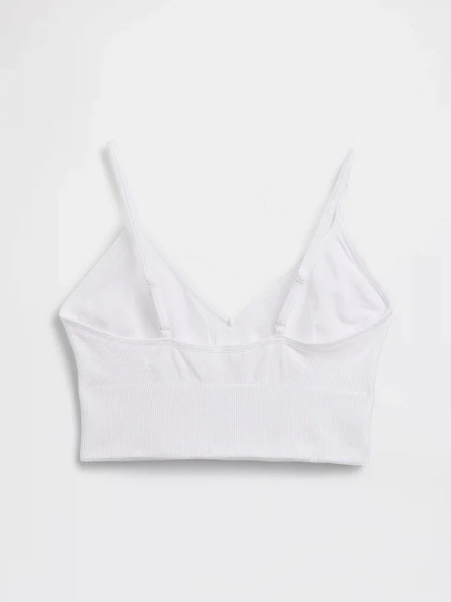 Sømløs bralette med dyp utringning
