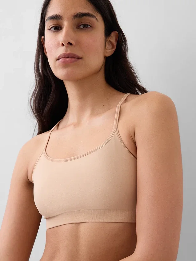 Sømløs bralette med racerrygg