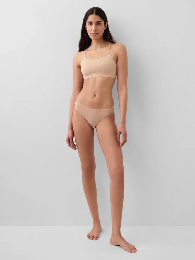 Sømløs bralette med racerrygg
