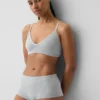 Sømløs, ribbet trekant-bralette
