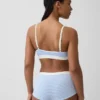 Sømløs, ribbet trekant-bralette
