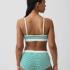 Sømløs, ribbet trekant-bralette