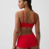 Sømløs, ribbet trekant-bralette