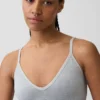 Sømløs, ribbet trekant-bralette
