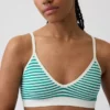 Sømløs, ribbet trekant-bralette