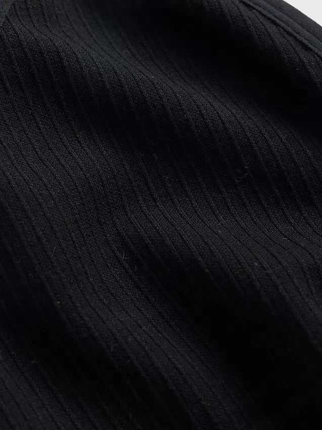 Sømløs, ribbet trekant-bralette