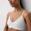 Sømløs, ribbet trekant-bralette