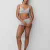 Sømløs, ribbet trekant-bralette