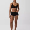 Sømløs, ribbet trekant-bralette