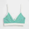 Sømløs, ribbet trekant-bralette