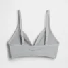 Sømløs, ribbet trekant-bralette