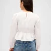 Smocket peplum-top for barn