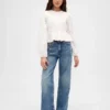 Smocket peplum-top for barn