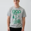 Snoopy-logo, avslappet T-skjorte med grafikk