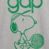 Snoopy-logo, avslappet T-skjorte med grafikk