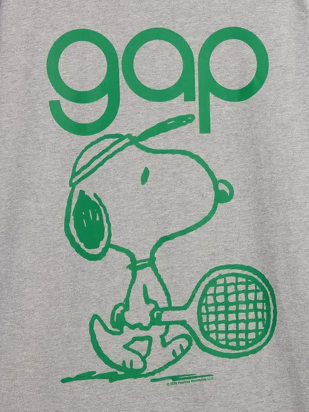 Snoopy-logo, avslappet T-skjorte med grafikk