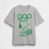 Snoopy-logo, avslappet T-skjorte med grafikk