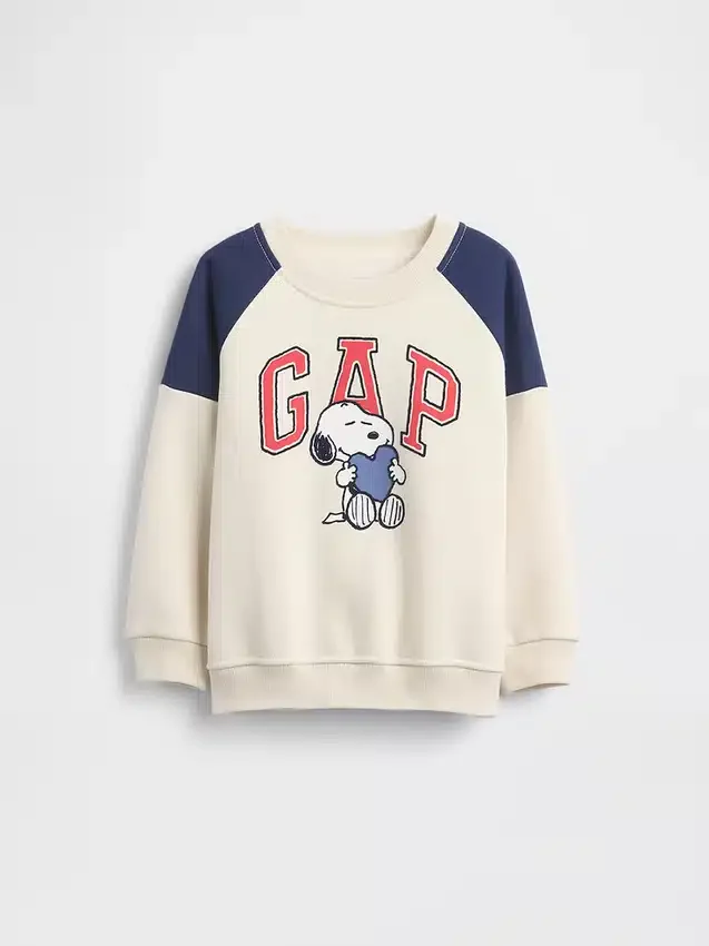 Snoopy-logo-raglan-genser for Baby og Småbarn