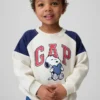 Snoopy-logo-raglan-genser for Baby og Småbarn