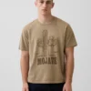Snoopy Mojave T-skjorte med grafisk trykk i avslappet passform