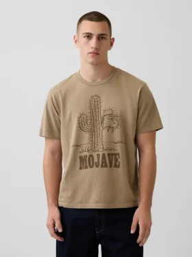 Snoopy Mojave T-skjorte med grafisk trykk i avslappet passform